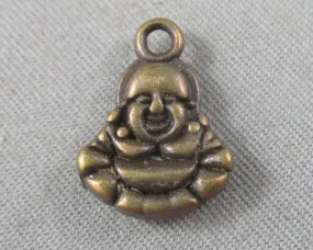 75% OFF!! Buddha Charm Antique Bronze Tone 15pcs (0200*)