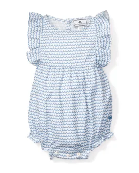 Baby's Twill Ruffled Romper | La Mer