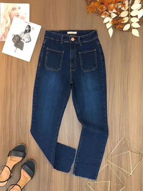 Calça Jeans Mom Bolsos 4222988. 7/E)