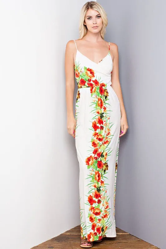 Floral Print Maxi Dress