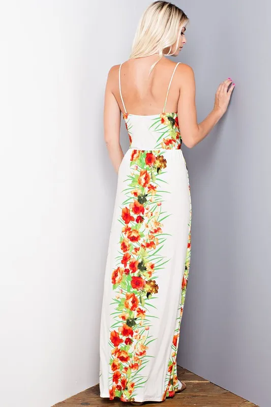 Floral Print Maxi Dress