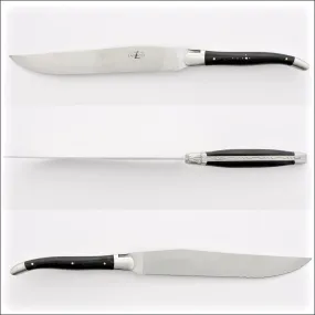 Forge de Laguiole Bread Knife Ebony Handle - Satin Finish