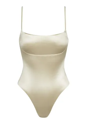 Sausalito One Piece - Champagne Shiny Jersey